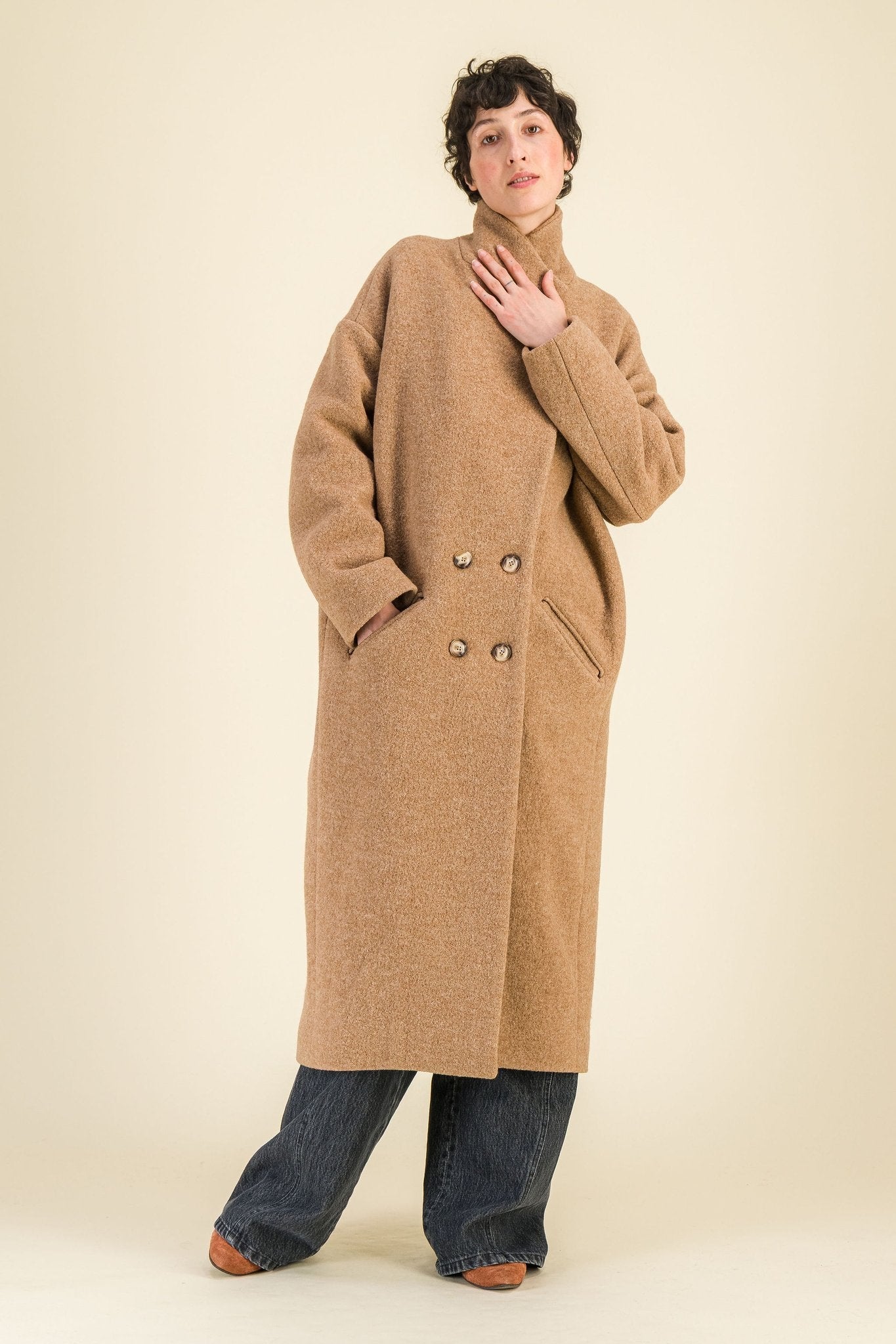 Manteau Bettina Camel - SIXSOEURS