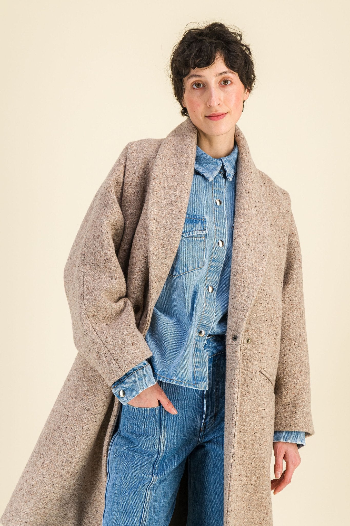 Manteau Yvonne Beige - SIXSOEURS
