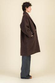 Manteau Yvonne Brun - SIXSOEURS