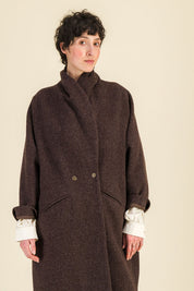 Manteau Yvonne Brun - SIXSOEURS
