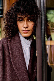 Manteau Yvonne Brun - SIXSOEURS