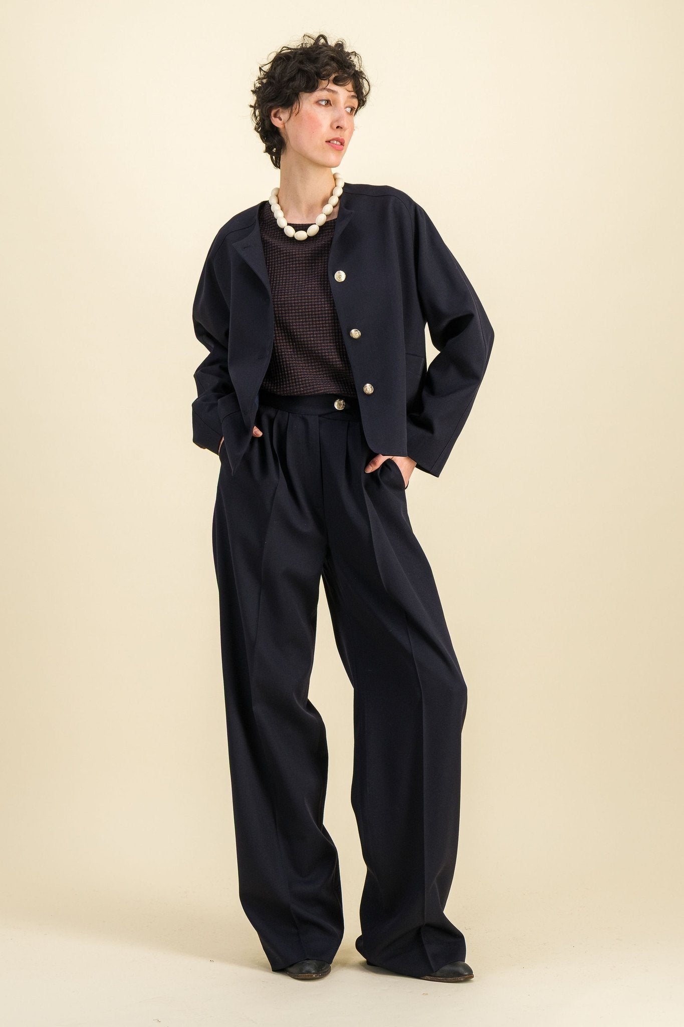 Pantalon Mica Marine - SIXSOEURS