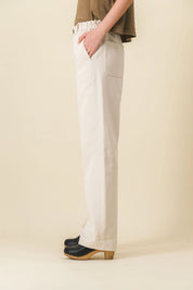 White wide women's pants