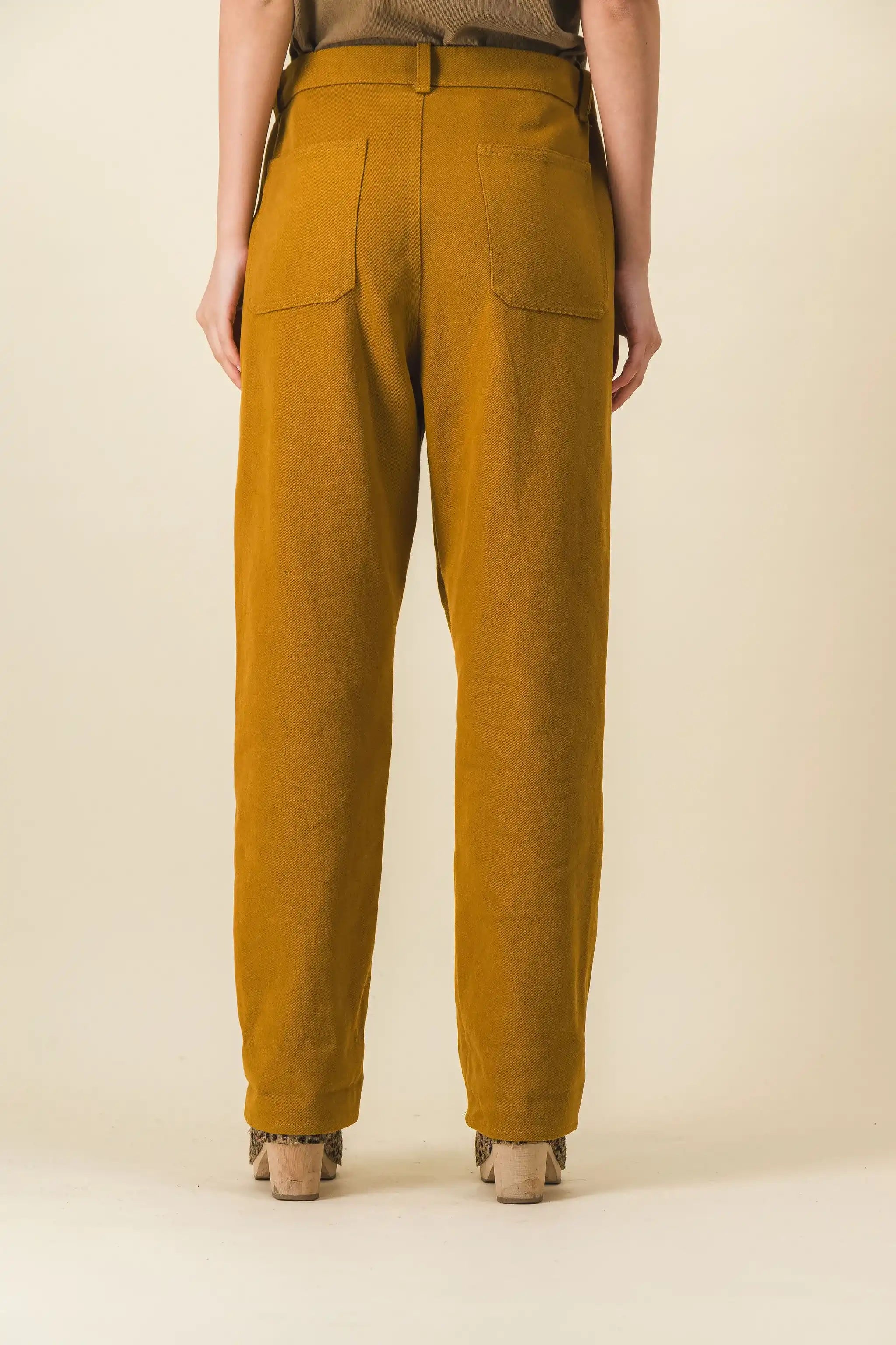 Brown wide women's pants