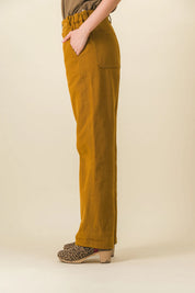 Brown wide women's pants