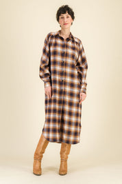 Robe chemise carreaux Mahaut - SIXSOEURS