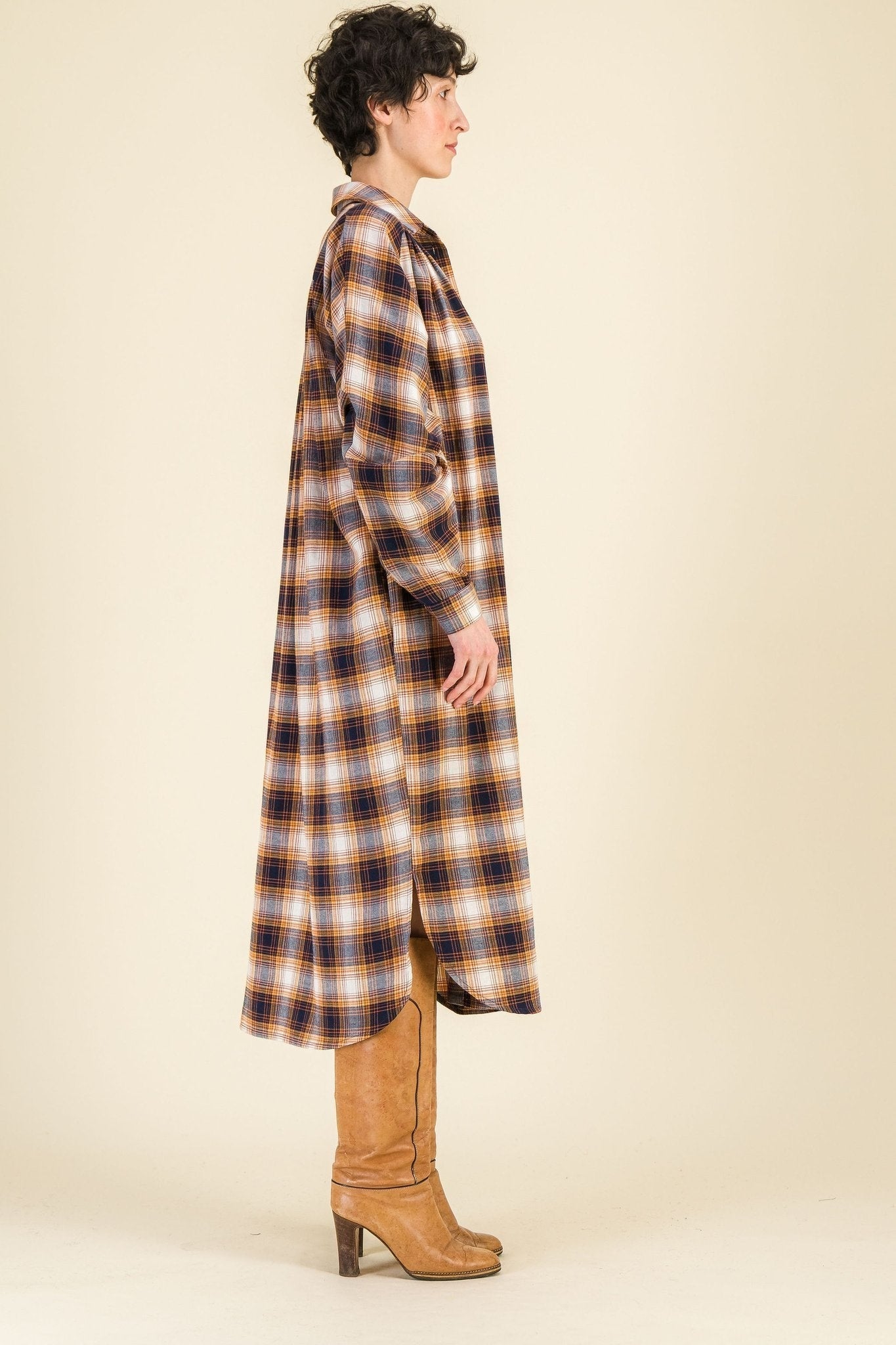 Robe chemise carreaux Mahaut - SIXSOEURS