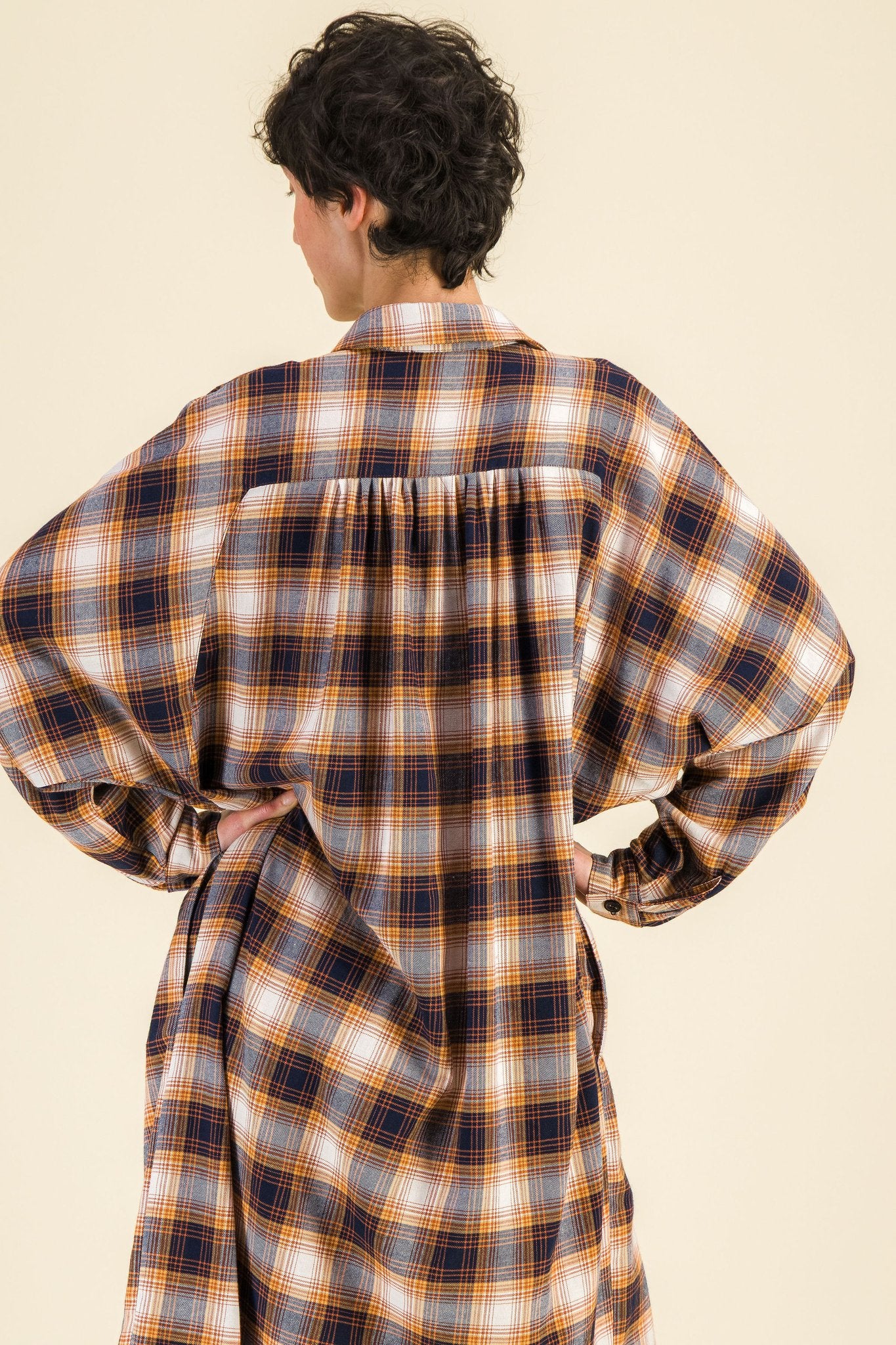 Robe chemise carreaux Mahaut - SIXSOEURS
