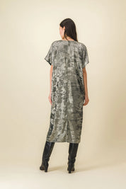 chic velvet long dress