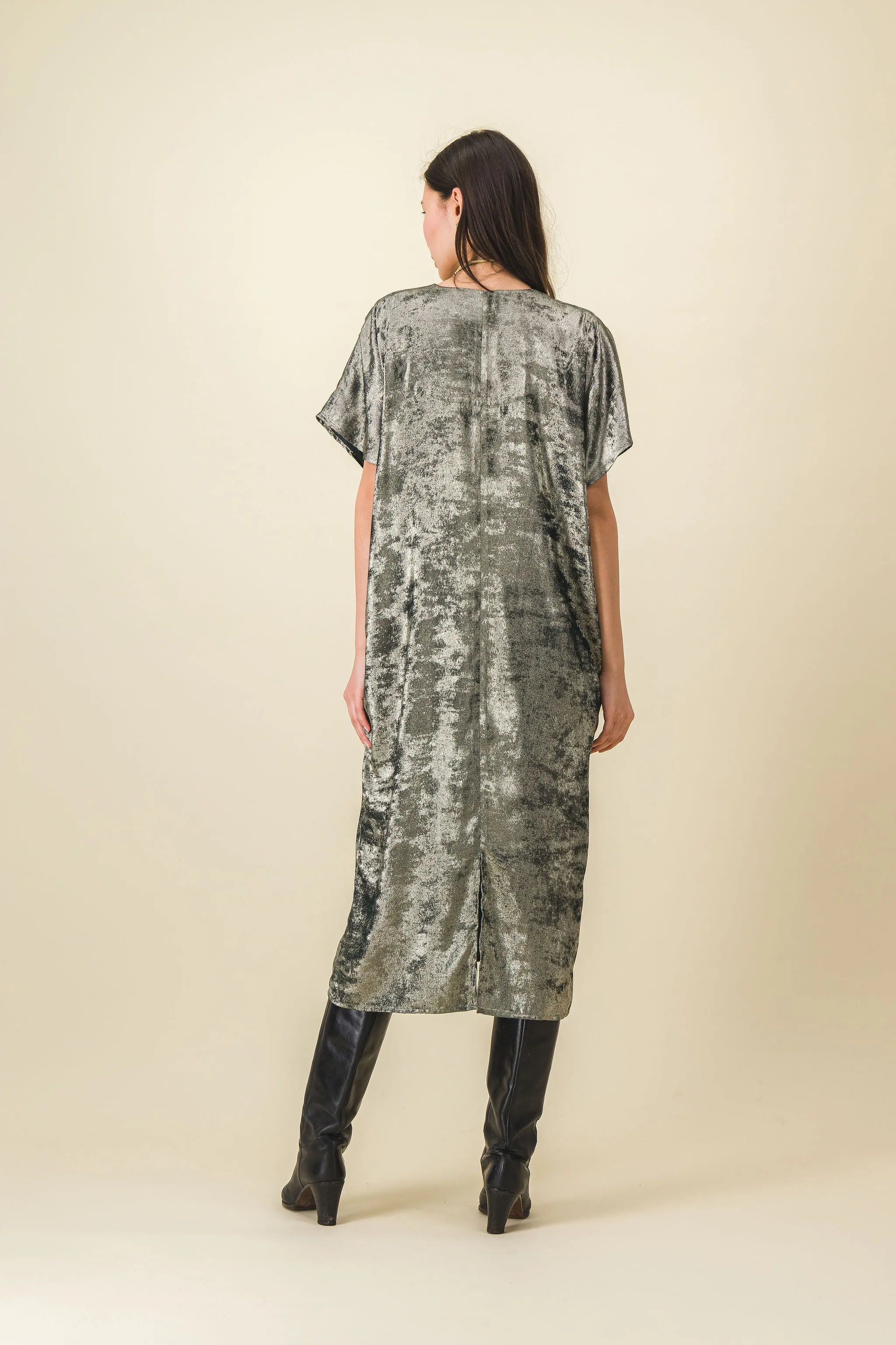 chic velvet long dress