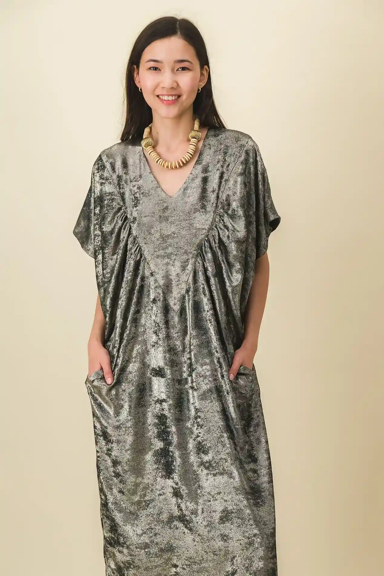 chic velvet long dress