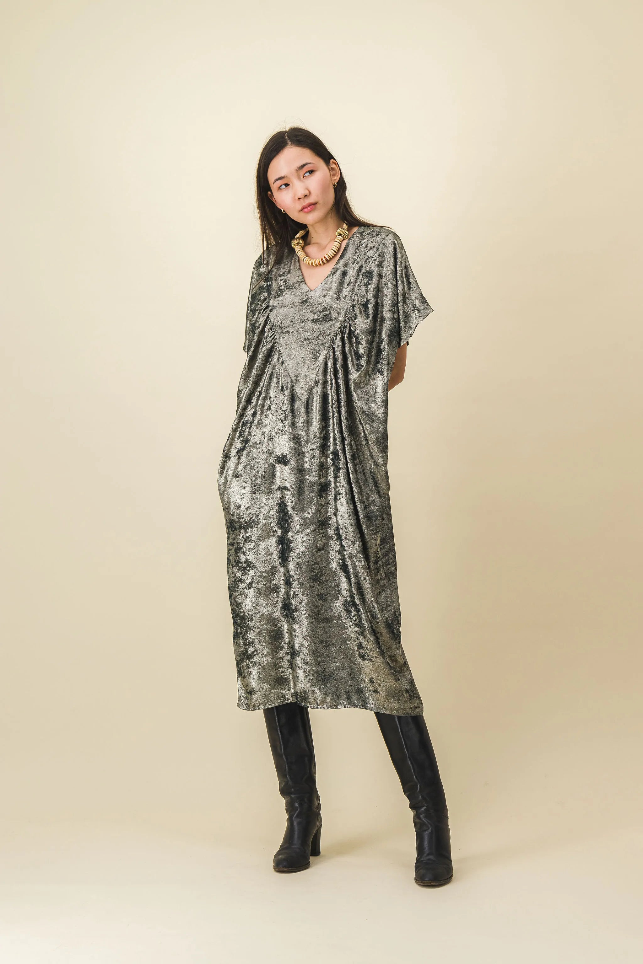 chic velvet long dress