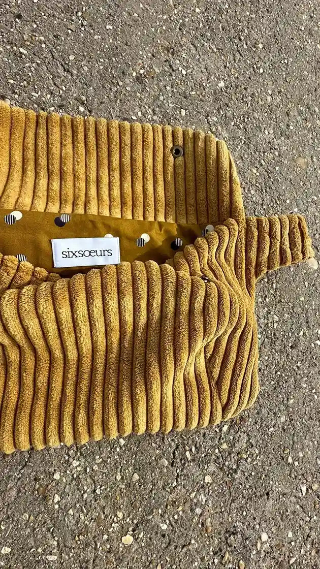 women's bronze corduroy fanny pack