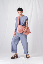 POLLY ECRU MESSENGER BAG
