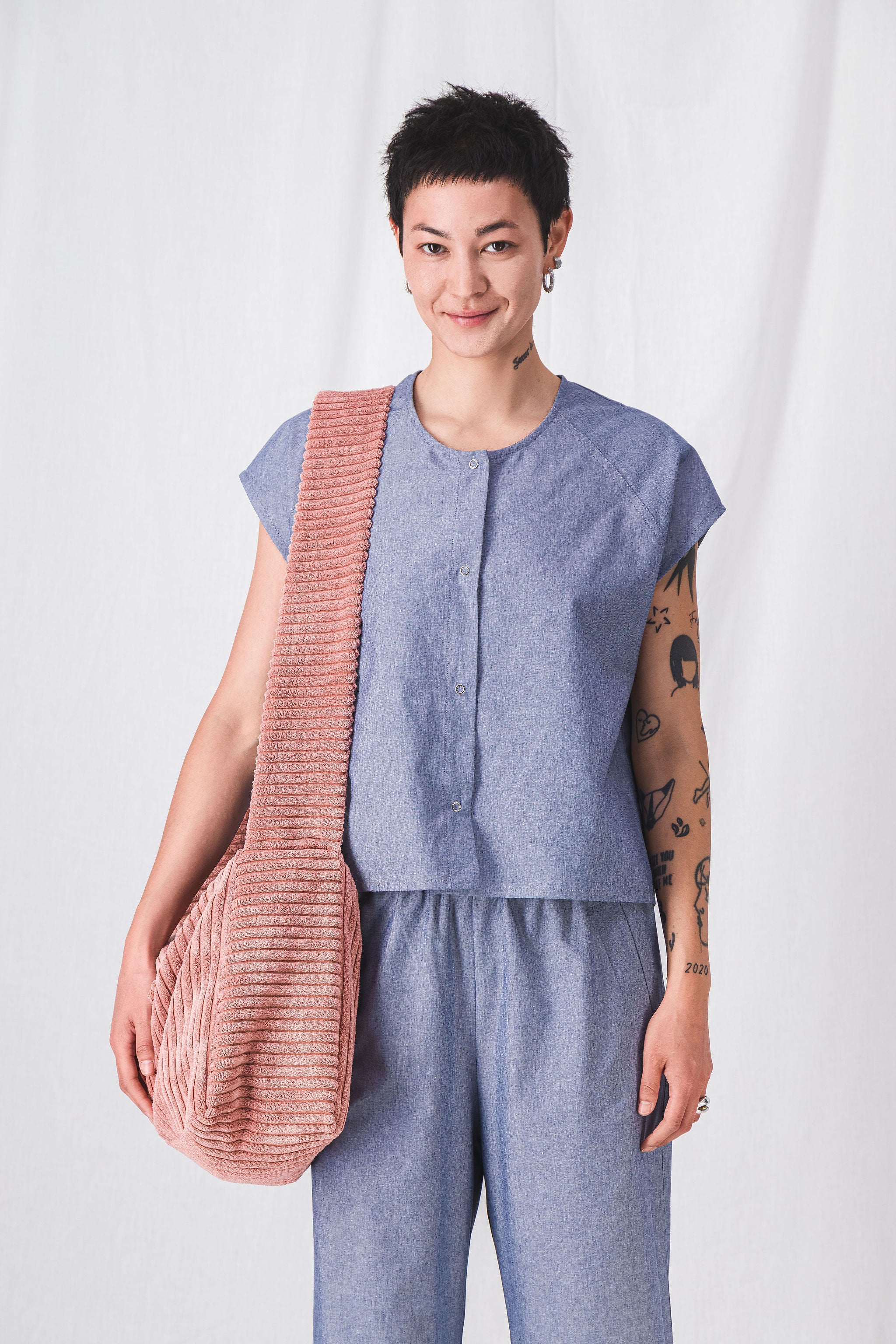 POLLY ECRU MESSENGER BAG