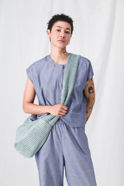 POLLY ECRU MESSENGER BAG