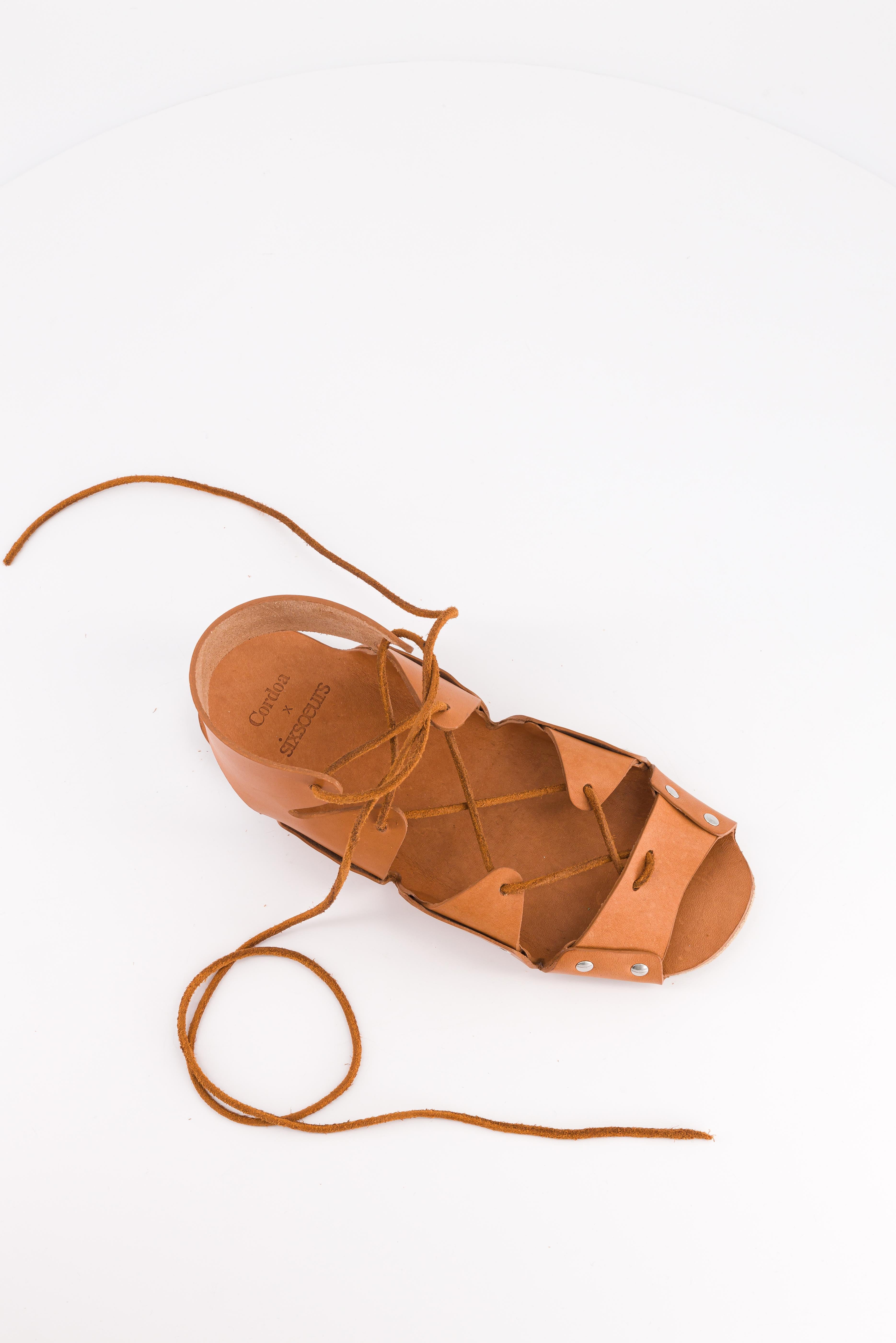 women's brown leather sandals