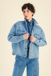 Veste en jean femme Constance Bleach - SIXSOEURS