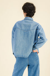 Veste en jean femme Constance Bleach - SIXSOEURS
