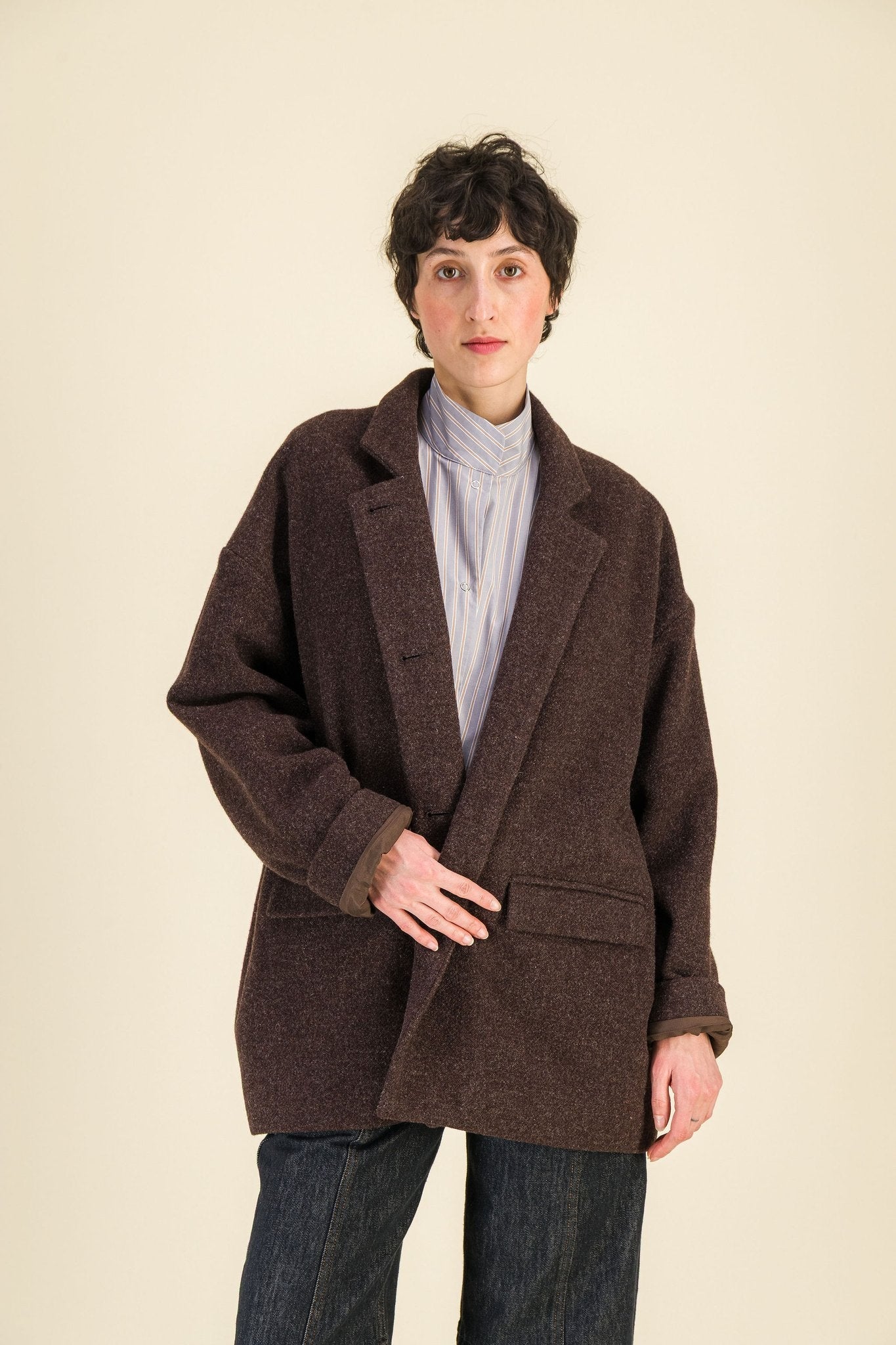 Veste Jean Brun - SIXSOEURS