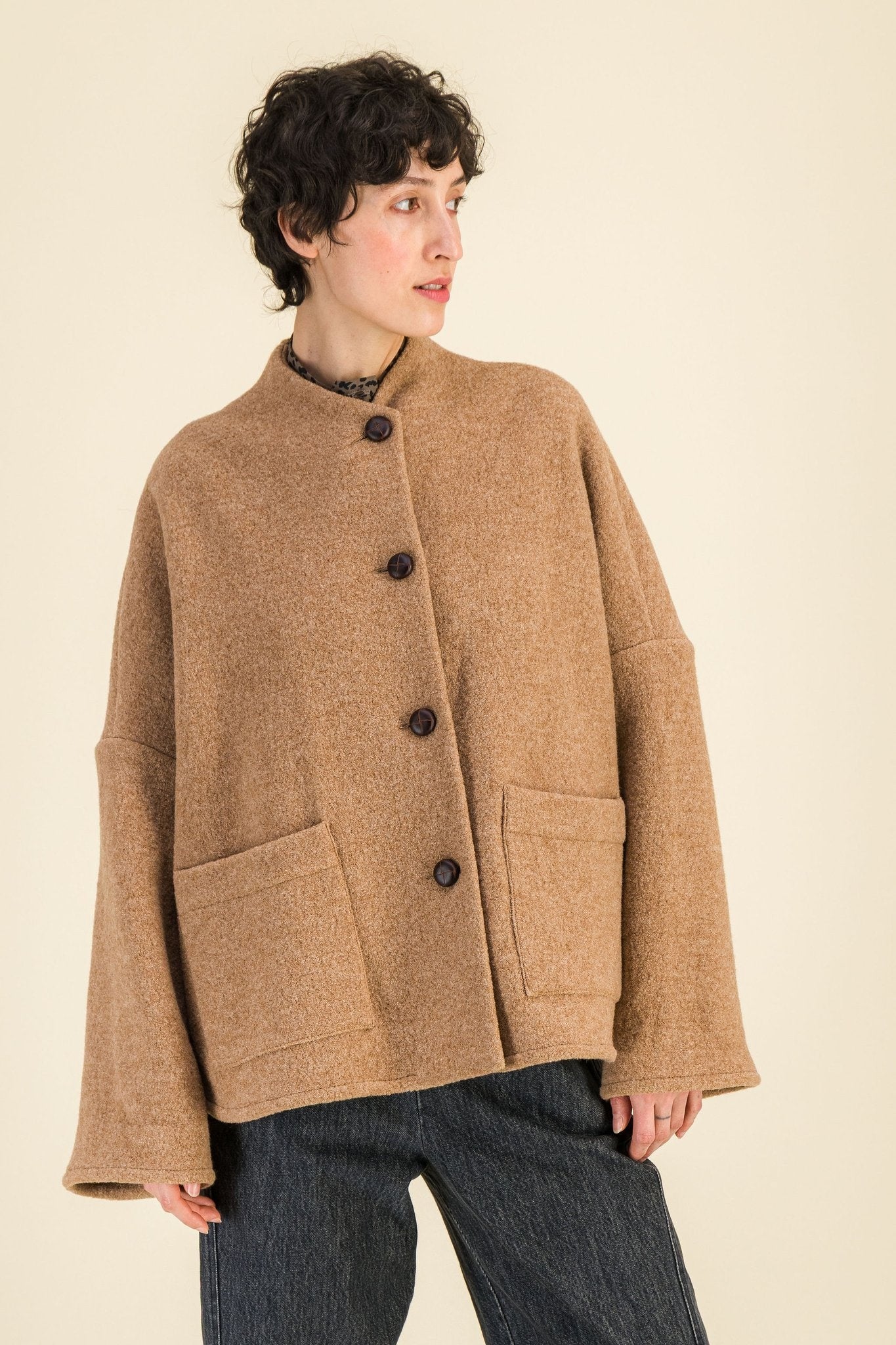 Veste Tanita Camel - SIXSOEURS