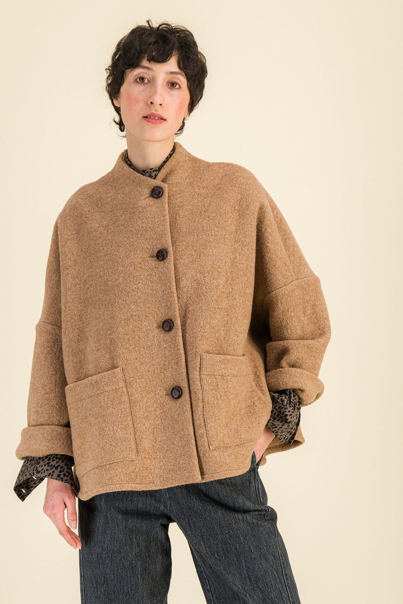 Veste Tanita Camel - SIXSOEURS