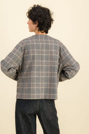 Veste laine femme Tia Prince de Galles - SIXSOEURS