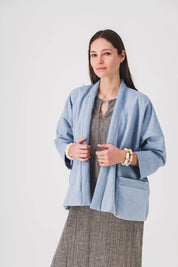 women's kimono jacket_blue jeans_barbara jacket_pe25